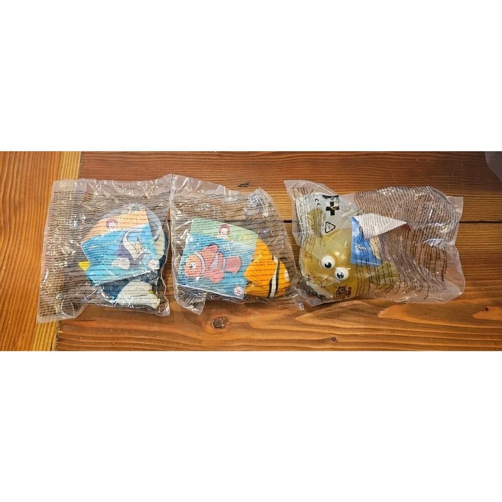 Lot Of 3 Disney Pixar McDonald's Finding Nemo Collectible Toys 2003